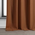 thumbnail image 6 of Half Price Drapes Warm Ember Bellino Textured Faux Linen Room Darkening Curtains For Bedroom & Living Room Curtains(1 Panel), Curtains 108 Inches Long, 50W X 108L, 6 of 12