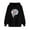 Black, variant on Sweatshirts for Women Oversized Graphic Hoodies Funny Flower Print Pullover Top Fleece Sweatshirt with Pocket