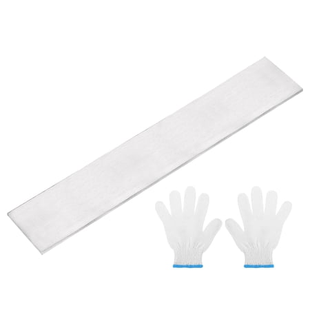 304 Stainless Steel Flat Bar 5/32" Thickness, 2-3/8" Width, 12" Length, Brushed Finish Trim Strips Sheet