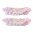 thumbnail image 1 of Cubiertas para cuchillas de patines sobre hielo, franela resistente, ligeras, protectores para patines, cuchillas para patines, protector para patines rosa morado, 1 of 8