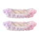 thumbnail image 1 of Fundas para cuchillas de patines de hielo, franela resistente y ligera, protectores para cuchillas de patines de hielo rosa morado, 1 of 9