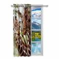 thumbnail image 2 of MKHERT Two Giraffes Blackout Window Curtain Drapes Bedroom Living Room Kitchen Curtains 52x84 inch, 2 of 2