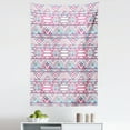 thumbnail image 1 of Pastel Tapestry, Ikat Style Abstract Geometric Aztec Inspired Art, Fabric Wall Hanging Decor for Bedroom Living Room Dorm, 5 Sizes, Pink Pale Blue Purple, by Ambesonne, 1 of 1