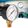 thumbnail image 4 of Manómetro 50 mm Bling Bling Rosca de Latón BSPT 1/4 para Combustible Aire Aceite Gas y Agua 0-100 PSI, 4 of 7