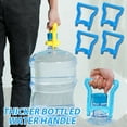 thumbnail image 5 of Heavy-Duty Plastic Water Bottle Handle - 1-Gallon Capacity Bucket Lifter for Home, Office & Water Delivery - Ergonomic Grip for Easy Two-Person Lifting FAJHHA | Yellow, 5 of 9
