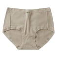 thumbnail image 1 of Limited Stock,Medium-Waist Underwear, Solid Color, Soft棉材质, Breathable, For Daily, Comfortable Fit, Seamless Design Effortlessly Chic|Nylon,Spandex,Coffee,Sopatenor, 1 of 5