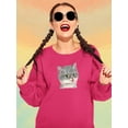 thumbnail image 2 of Kittens With Tongue Out Sweatshirt Women -Kayomi Harai Designs, Female XX-Large, 2 of 4