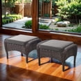 thumbnail image 2 of POCASSY Wicker Outdoor Ottoman, 2 of 6