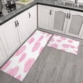 thumbnail image 3 of Kitchen Rugs and Mats Non Skid Washable Spring Floral Dalia Summer Kitchen Mat and Rug Set,Floor Cushion Absorbent Rug,Rubber Backed Area Rugs for Kitchen Laundry, 3 of 7