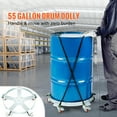 thumbnail image 2 of VEVOR Heavy Duty 55 Gallon Drum Dolly with Swivel Casters Steel Frame Non Tip 1250 lb Capacity 5 Wheel, 2 of 9