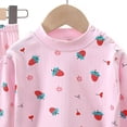 thumbnail image 5 of Linfrsh Toddler Boys Pajamas 5t Toddler Toddler Kids Toddler Girls Boys Soft Comfy Modal Tencel Solid Raglan Sleepwear Pajamas Pjs 2pcs Set(Pink,6-12 Months), 5 of 7