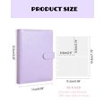 thumbnail image 2 of Álbum organizador de tarjetas Neffliwe A5 de cuero PU para 240 tarjetas, morado, 2 of 6