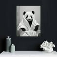 thumbnail image 4 of JEUXUS  Black White Animal Portrait Wall Art Panda Wall Decor Canvas Print Picture for Bedroom Kids Room, 4 of 4