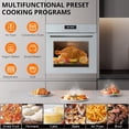 thumbnail image 3 of 24" Single Wall Oven, 2.5 Cu.ft Built-in Timer-Convection Electric Wall Oven with 8 Baking Modes, 3000W, 240V, Stainless Steel, 3D Surround Heating, Timer, Touch Control, Safety Lock, Silver, 3 of 7