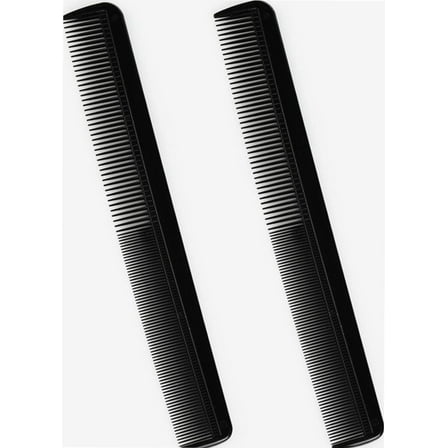 ® 2 PCS Combs Salon Hairdressing Comb, Fine Tooth Combs for Women, Barber (2 Pack Black)