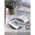 thumbnail image 2 of Fennco Styles Pomponin Collection Pom Pom Design 100% Linen Table Runner (Lilac, 16"x72" Table Runner), 2 of 2