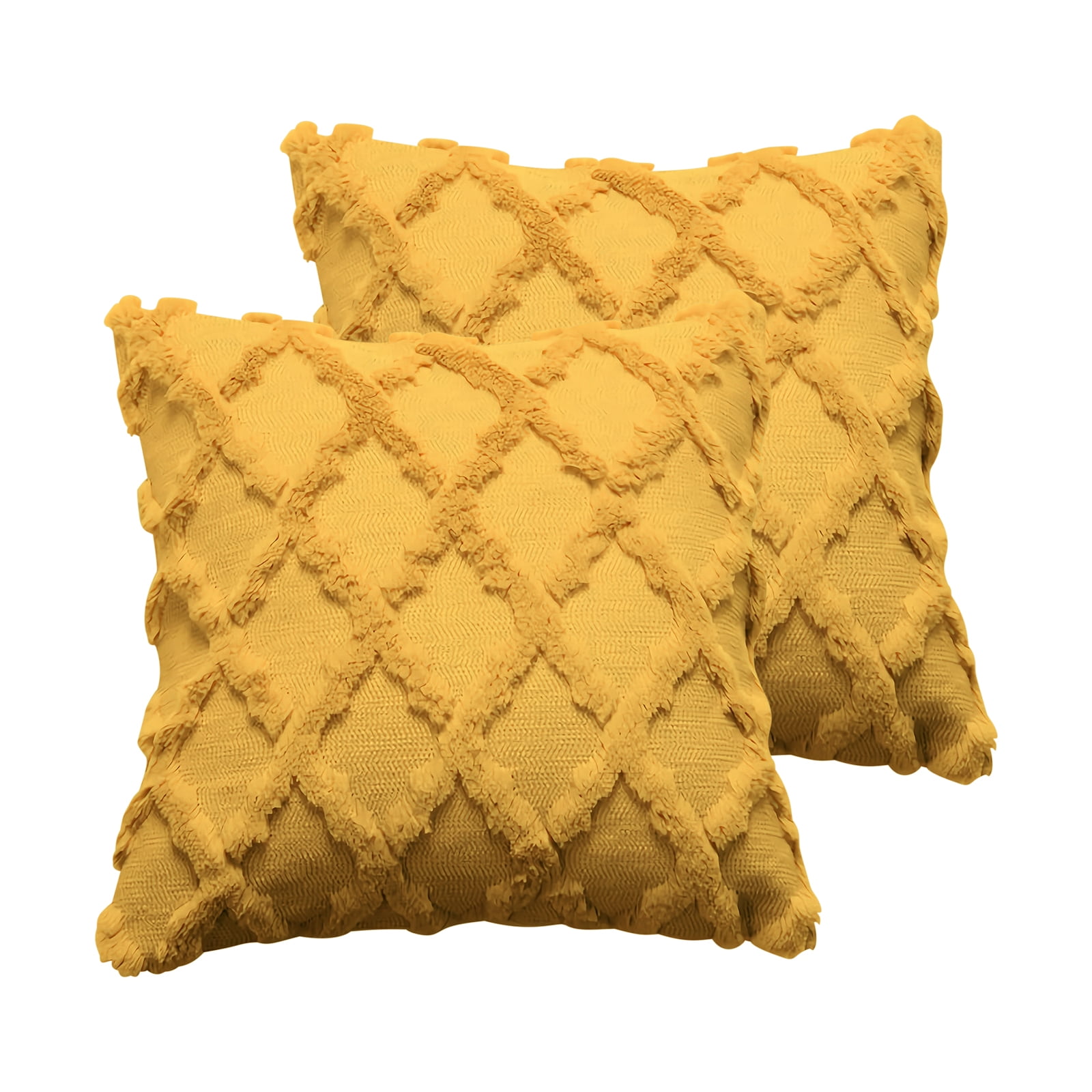 Auvideal Throw Pillow Covers 20x20 Square Decorative Pillows for Bed