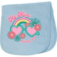 thumbnail image 2 of Inktastic My Mimi Loves Me Granddaughter Baby Burp Cloth, 2 of 3