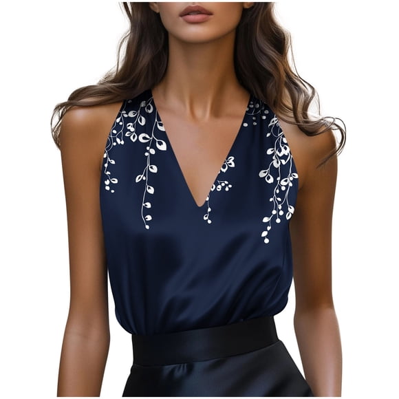 Wo-Fusoul Camisole for Women, Satin V-Neck Spaghetti Strap Slip Top, Elegant Layering or Evening Wear Basic, Solid Color White