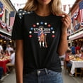 thumbnail image 6 of idosla 250 Anniversary USA Shirt Women's Short Sleeve T-Shirt Patriotic American Flag Eagle Tops 1776-2026 Tshirt Gifts (Brick Red, 3XL), 6 of 7