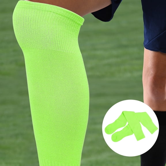 FUEENIRVA 2 Pairs Men's Knee Socks, Polyester Support for Soccer, Rugby, Running, Lightweight and Breathable