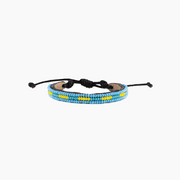 UBUNTU LIFE Skinny Nija Bracelet - Light Blue/Turquoise