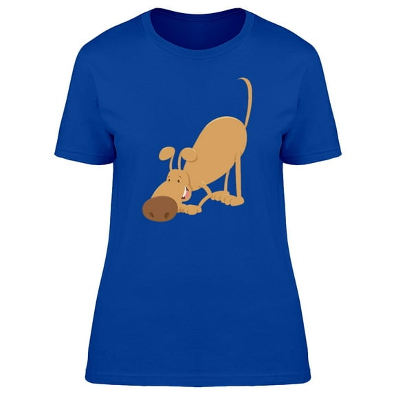 Cute Funny Dog Cool Cartoon Tee Women's -Image by Shutterstock
