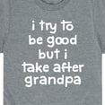 thumbnail image 3 of Instant Message - I Try To Be Good Grandpa - Toddler and Youth Short Sleeve Graphic T-Shirt, 3 of 6