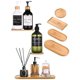 thumbnail image 1 of 1pc Bamboo Bathroom Tray, Boho Multifunctional Desktop Storage Basket For Bathroom, 1 of 5