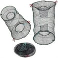 thumbnail image 3 of Filet de Pêche Pliable Cage à Crabe Cage de Printemps Cage Ronde pour Crevettes, 3 of 7