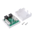 thumbnail image 3 of YIEMEEN 2 Port Cat5e RJ45 8P8C Keystone Jacks, Ethernet Wall Jack Punch Down Connector, 3 of 7