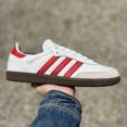 thumbnail image 3 of Adi-das Original Samba OG Men’s Athletic Shoe White Sneaker Trainer Footwear #025, 3 of 6
