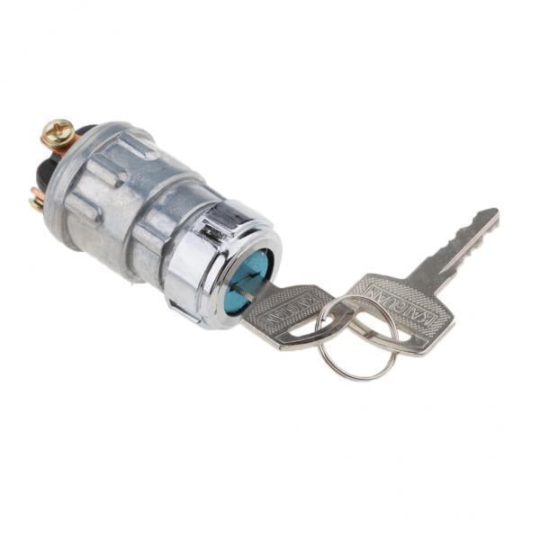 Universales De Interruptor De Cilindro De Encendido De 12 V + 2 Llaves De 3 Posiciones Para Camión De Coche Sunnimix Arrancador de encendido