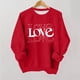 thumbnail image 1 of TaTaai Valentine's Day Oversized Sweatshirt, Christmas Holiday Pullover, Fleece Lined Long Sleeve Top for Youth, Cozy Photoshoot Casual Wear Gift, 1 of 8