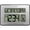 Brushed Aluminum, variant on La Crosse Technology Atomic Digital Wall Clock with Calendar and Indoor Temperature, Brushed Aluminum, 513-1419-Int