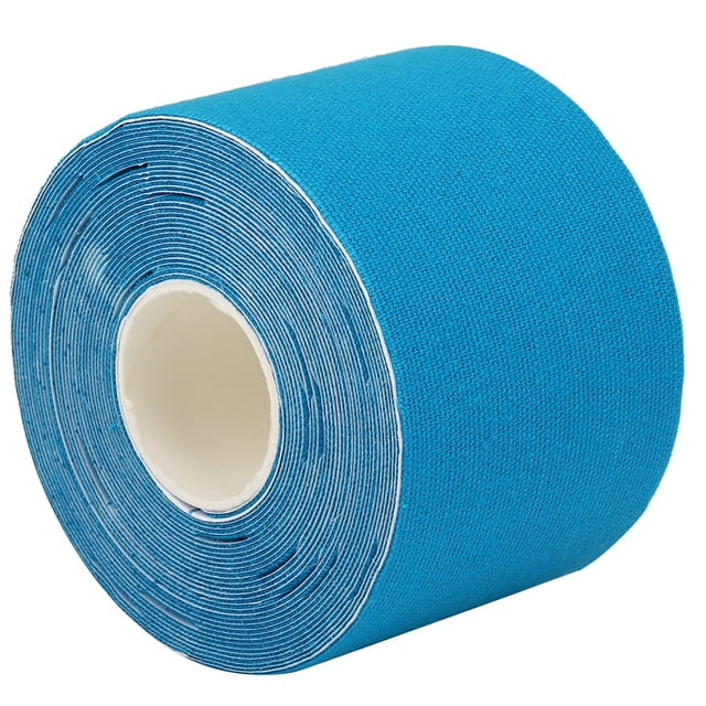 Cinta de kinesiología deportiva - Adhesivo muscular para aliviar el dolor (azul claro)