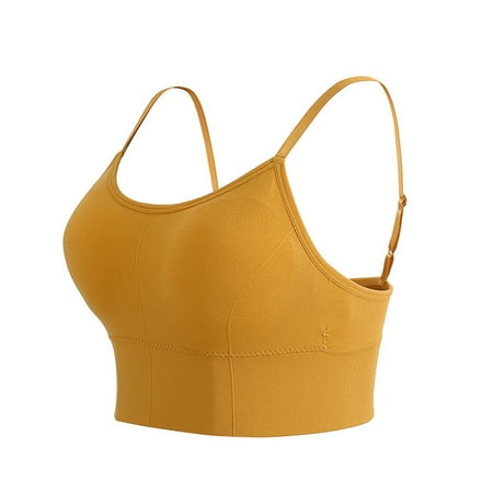 

Women Casual Spaghetti Straps Yoga Clothes Activewear Solid Sports Bra Fitness