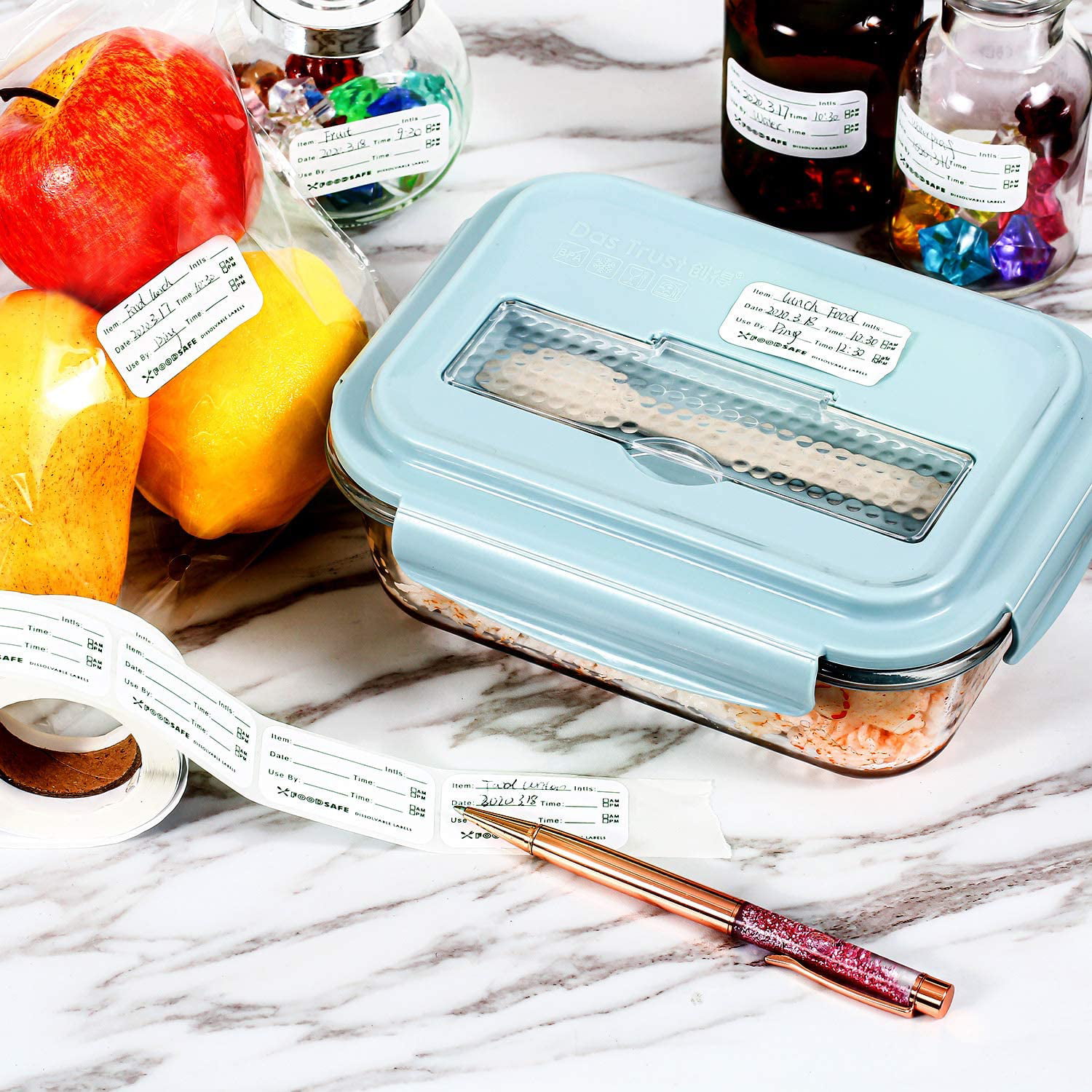 Home Kitchen Removable Freezer Date Easy Clean Food Storage Label Sticker DIY 