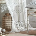 thumbnail image 3 of CHF Boho Lace Sheer Rod Pocket, Single Curtain Panel, Indoor, 60"x108", Ivory, Adult, Teens, 3 of 4