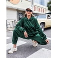thumbnail image 3 of Zeagoo Plus Size Tracksuits Set for Women 2 Piece Sweatsuits Velour Outfits Pullover Hoodie and Sweatpants with Pockets, 3 of 6