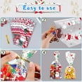 thumbnail image 3 of 100 bolsas de dulces de Navidad, bolsas de galletas, bolsas de celofán de Navidad, bolsas de celofán transparente para dulces, bolsa de regalo con lazos giratorios para (muñeco de nieve), 3 of 5