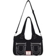 thumbnail image 1 of Bolso tipo cartera True Religion para mujer, poliéster y algodón, color negro, 1 of 7