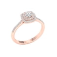 thumbnail image 2 of Imperial 1/2 Ct TDW Round Diamond Double Halo Engagement Ring in 10K Rose Gold (H-I, I2), 2 of 4