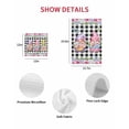 thumbnail image 7 of Spring Gnomes Kitchen Dish Towels for Drying Dishes Set of 2, Botanical Rose Leaves Black Buffalo Plaid Waffle Weave Microfiber Hand Tea Bathroom Towels Quick Dry & Absorbent Towel 12x12, 7 of 7