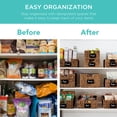 thumbnail image 3 of Best Choice Products Set of 4 12in Woven Water Hyacinth Pantry Baskets w/ Chalkboard Label, Chalk Marker - Chestnut, 3 of 7