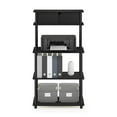 thumbnail image 5 of Furinno Turn-N-Tube Toolless Multipurpose Printer Stand Display Storage Shelf with Top Cabinet, Americano/Black, 5 of 6