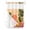 Orange, variant on No Hook Cloth Fabric Shower Curtain with Snap in Liner, Summer Beach Sunset Waterproof Shower Curtains Set with See Through Top Window, Tropical Palm Coastal Surfboard Flowers Bath Curtains 36"x72"