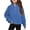 Blue, variant on ZACPNCV Girls Half Zip Sweatshirt Fleece Quarter Zip Pullover Sweatshirts Fall Clothes for Teen Girls Thumb Hole Blue 9-10 Years