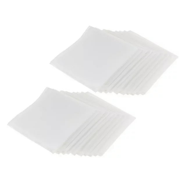 20 - Piece Pure Cotton White Hankies - Ideal for DIY and All Occasions