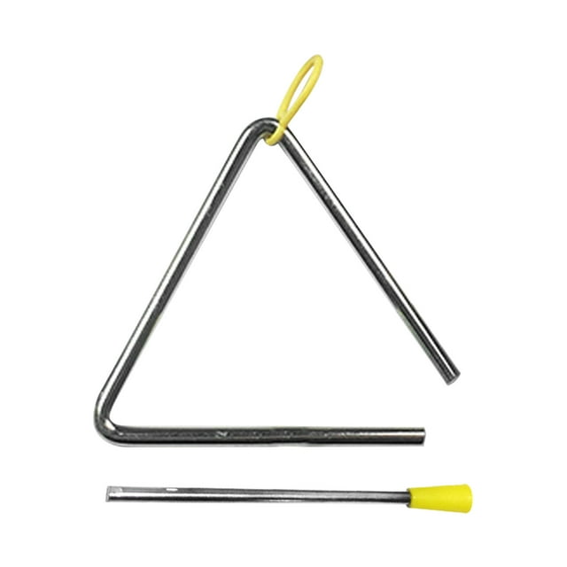 Instrument à Percussion, Triangle Métallique avec Percussion à Main Percutante Triangle Musical Instrument à Durabilité Accrue